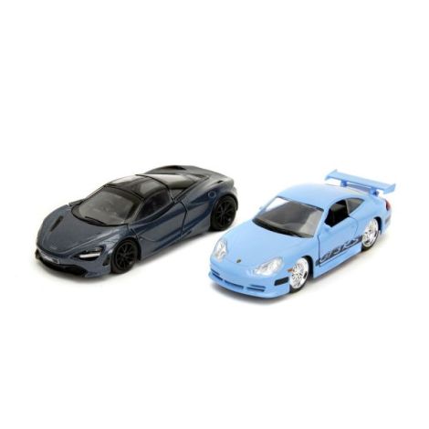 Jada Fast And Furious Legacy Set 2 Masinute Metalice Porsche 911 Gt3 Rs Si Mclaren 720s Scara 1:32 - poza 2