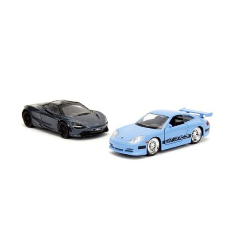 Jada Fast And Furious Legacy Set 2 Masinute Metalice Porsche 911 Gt3 Rs Si Mclaren 720s Scara 1:32 - poza 3