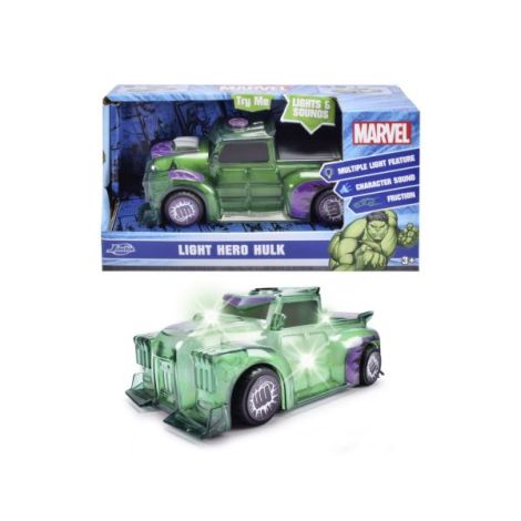 Jada Marvel Masinuta Light Hero Hulk Cu Sunete Si Lumini Scara 1:32 - poza 1