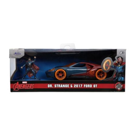 Jada Marvel Masinuta Metalica Ford Gt Scara 1:32 Si Figurina Metalica Doctor Strange - poza 1