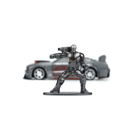 Jada Marvel Masinuta Metalica Ford Mustang Scara 1:32 Si Figurina Metalica War Machine - poza 5