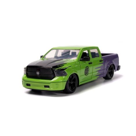 Jada Marvel Set Figurina Hulk Si Masinuta Metalica Ram 1500 2014 Scara 1:24 - poza 5