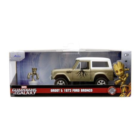 Jada Marvel Set Masinuta Metalica Ford Bronco Si Figurina Groot - poza 1