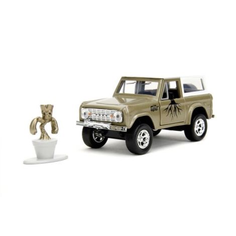Jada Marvel Set Masinuta Metalica Ford Bronco Si Figurina Groot - poza 2