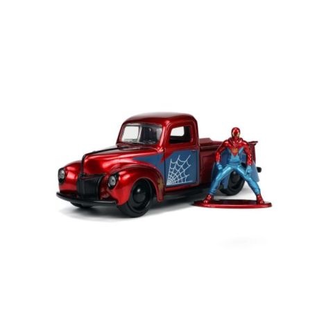 Jada Marvel Set Masinuta Metalica Ford Pick Up Scara 1:32 Si Figurina Metalica Spider Man - poza 2