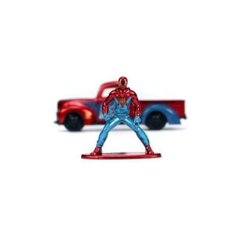 Jada Marvel Set Masinuta Metalica Ford Pick Up Scara 1:32 Si Figurina Metalica Spider Man - poza 4