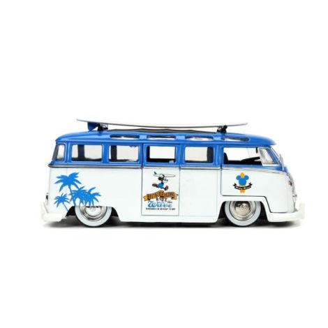 Jada Masina Din Metal Volkswagen T1 Bus Scara 1 La 24 Si Figurina Mickey Mouse - poza 5