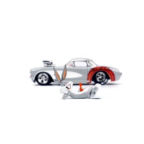 Jada Masinuta Metalica Bugs Bunny 1957 Chevrolet Corvette 1:24 - poza 2