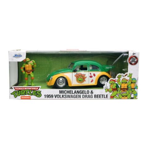 Jada Masinuta Metalica Testoasele Ninja 1959 Volkswagen Drag Beetle 1:24 - poza 1