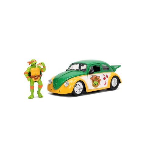 Jada Masinuta Metalica Testoasele Ninja 1959 Volkswagen Drag Beetle 1:24 - poza 3