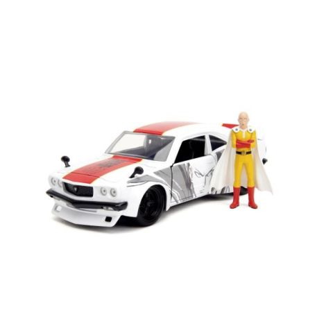 Jada One Punch Man Set Masinuta Metalica Mazda Rx 3 Si Figurina Saitama - poza 2
