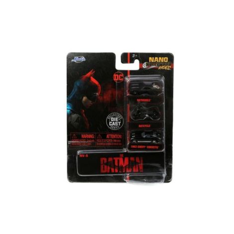 Jada Set 3 Vehicule Nano Batman 4cm - poza 2