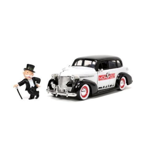 Jada Set Masinuta Metalica Chevrolet Master Deluxe 1939 Scara 1:24 Si Figurina Mr Monopoly - poza 3