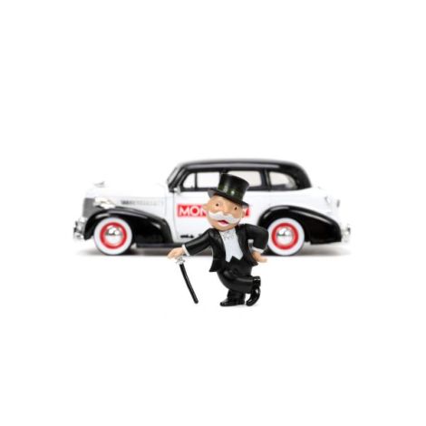 Jada Set Masinuta Metalica Chevrolet Master Deluxe 1939 Scara 1:24 Si Figurina Mr Monopoly - poza 4