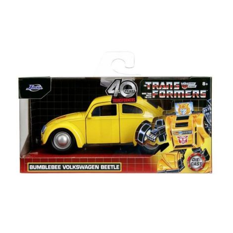 Jada Transformers Masinuta Metalica Bumblebee Volkswagen Beetle Scara 1:32 - poza 1