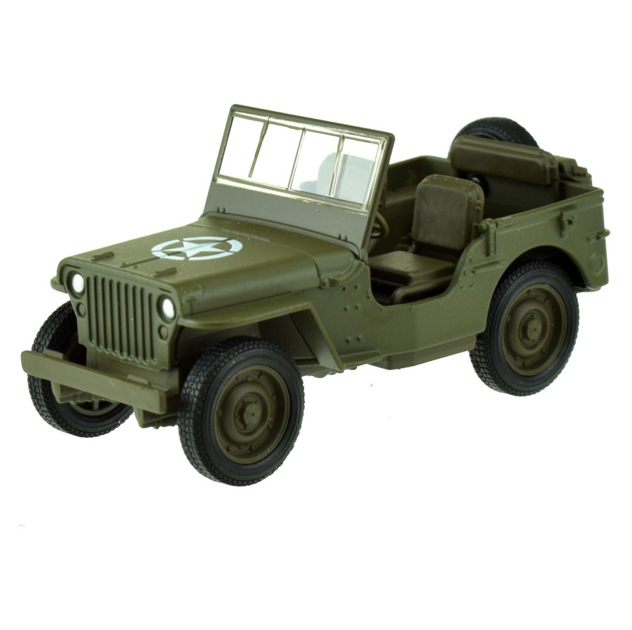 Jeep metalic Welly Army Squad - poza 1