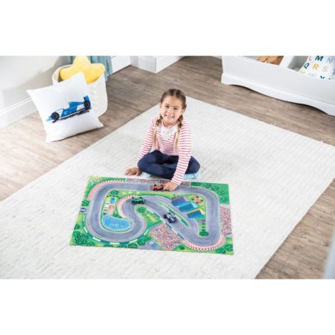 Joc 2 in 1, Puzzle and play, Masini de curse, Peaceable Kingdom - poza 4