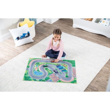 Joc 2 in 1, Puzzle and play, Masini de curse, Peaceable Kingdom - poza 5
