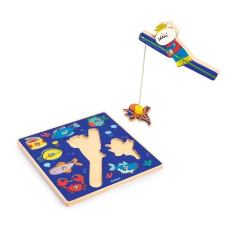 Joc 2 în 1 puzzle si pescuit magnetic, Djeco - poza 2