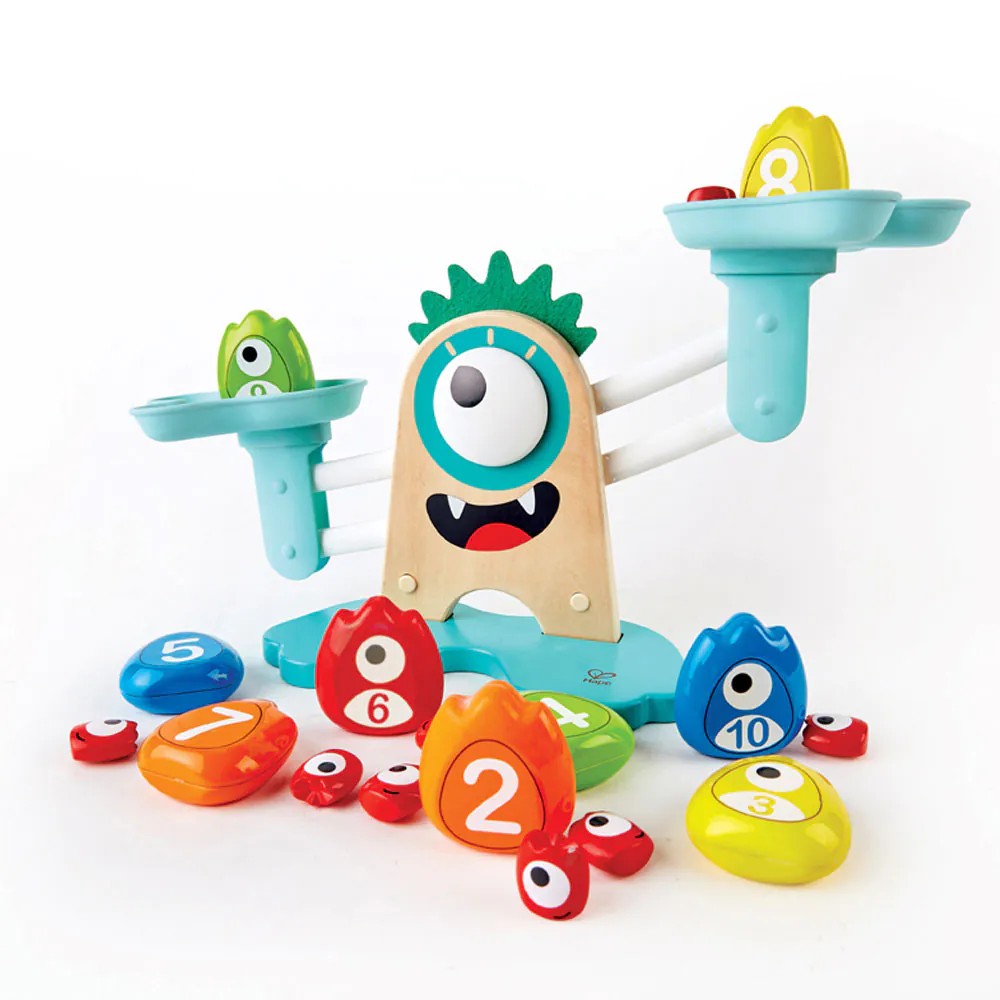 Joc balanta matematica cu monstruleti Hape Monster 22 piese - poza 2