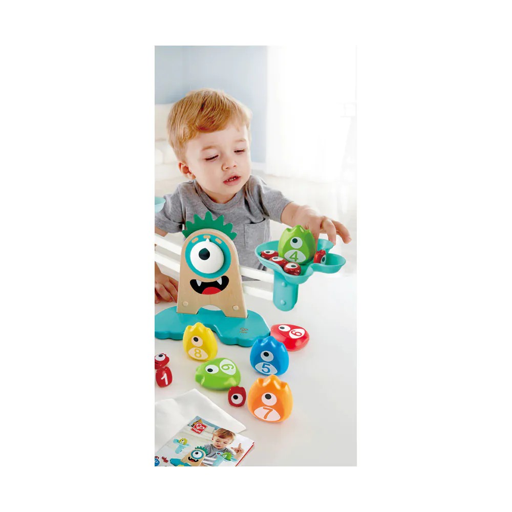 Joc balanta matematica cu monstruleti Hape Monster 22 piese - poza 4