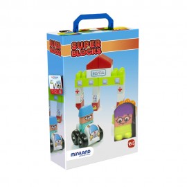 Joc constructii tematic Spital 17 piese Miniland 32351 - poza 1