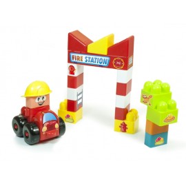 Joc constructii tematic Statie pompieri - Miniland - poza 4