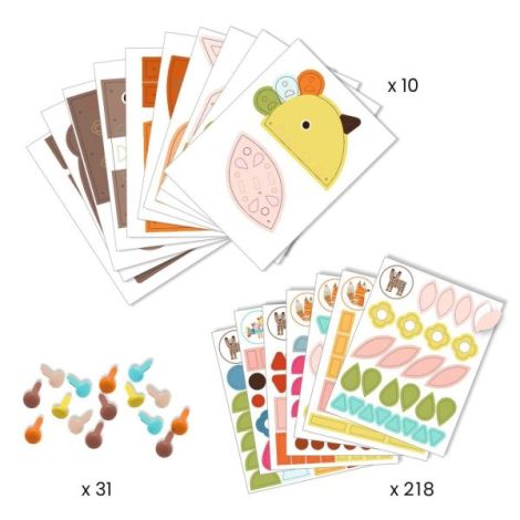 Joc creativ Animale gigantice, Djeco - poza 3