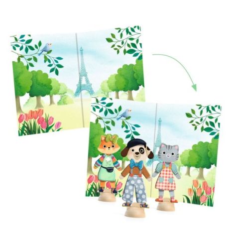 Joc creativ Bine te-am gasit Paris, Djeco - poza 4