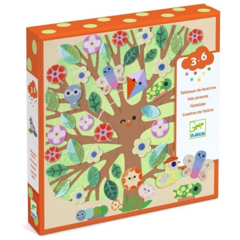 Joc creativ Colaj cu stickere din fetru, Djeco - poza 1