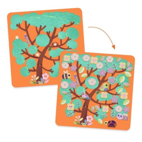Joc creativ Colaj cu stickere din fetru, Djeco - poza 5