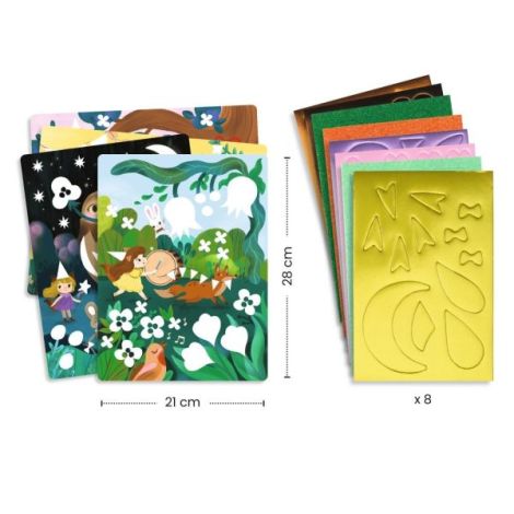 Joc creativ Colaj cu stickere din spuma, Djeco - poza 3