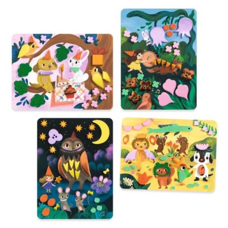 Joc creativ Colaj cu stickere din spuma, Djeco - poza 5