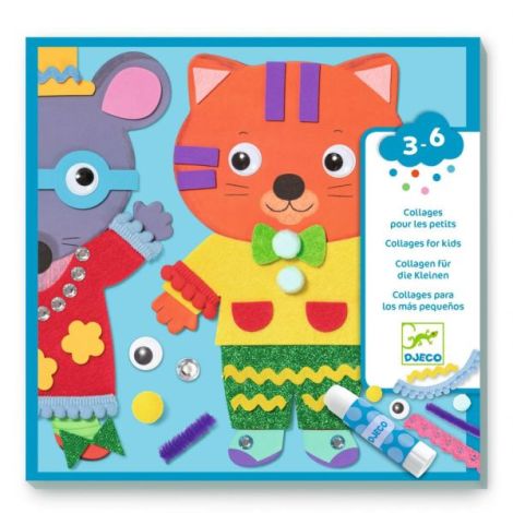 Joc creativ colaje Micii prieteni, Djeco - poza 5
