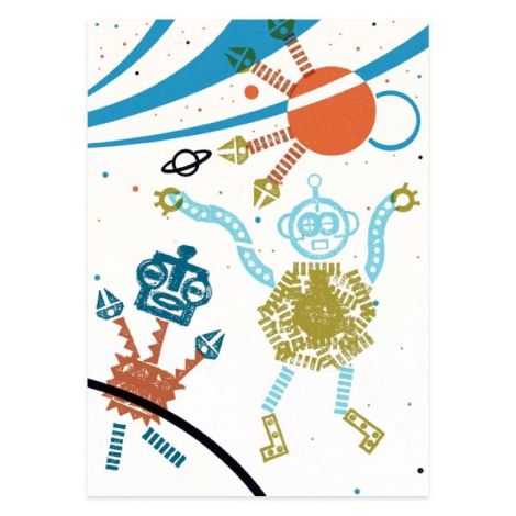 Joc creativ cu stampile Roboți extratereștri, Djeco - poza 3