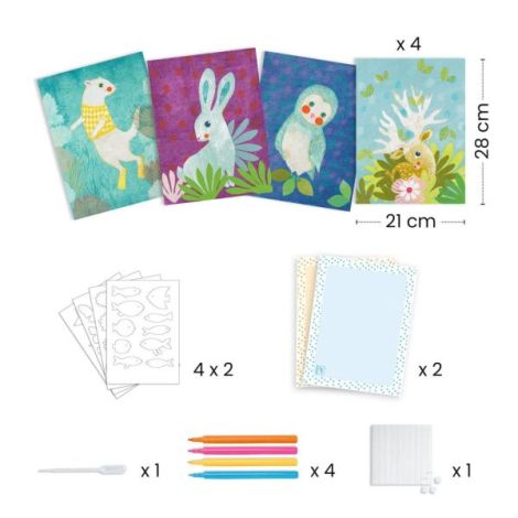 Joc creativ de decorat cu hartie, Djeco - poza 3