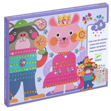 Joc creativ de decorat cu strasuri, Djeco - poza 1