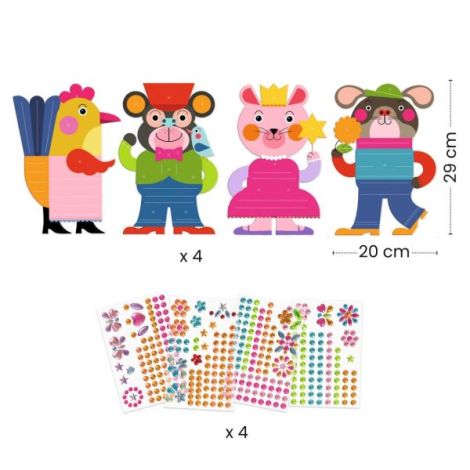 Joc creativ de decorat cu strasuri, Djeco - poza 5