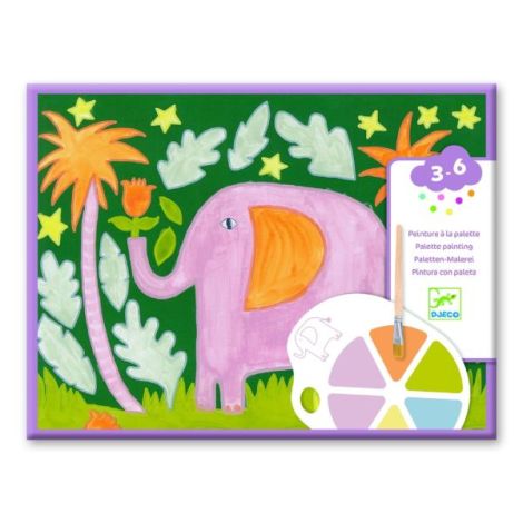 Joc creativ de pictura Animale salbatice, Djeco - poza 1