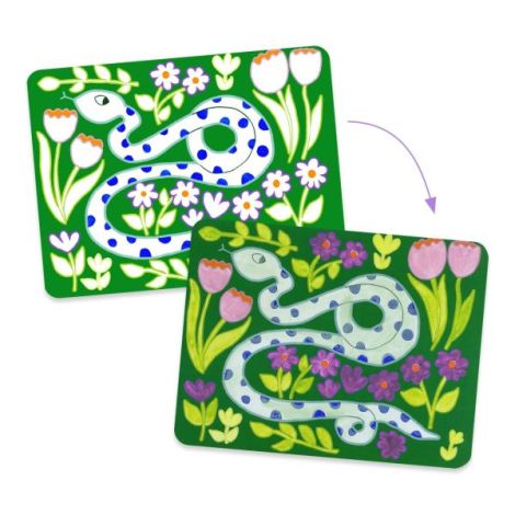 Joc creativ de pictura Animale salbatice, Djeco - poza 2