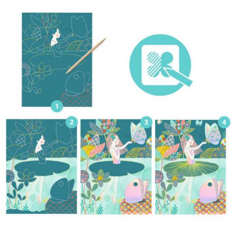 Joc creativ de razuit Iazul pastel - poza 2