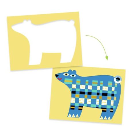 Joc creativ de tesut animalute, Djeco - poza 3