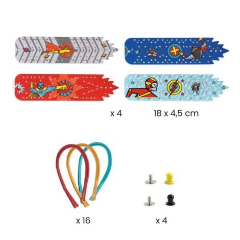 Joc creativ DIY Bratari cu superputeri, Djeco - poza 4