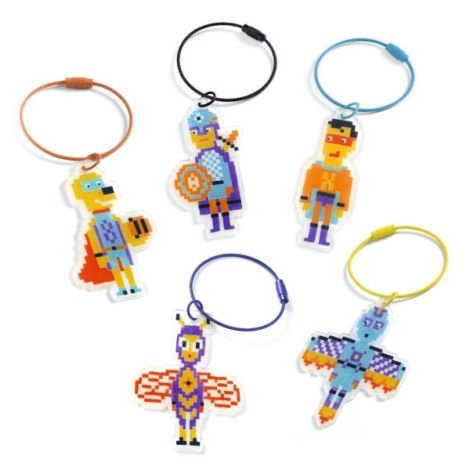 Joc creativ DIY Brelocuri eroi, Djeco - poza 5