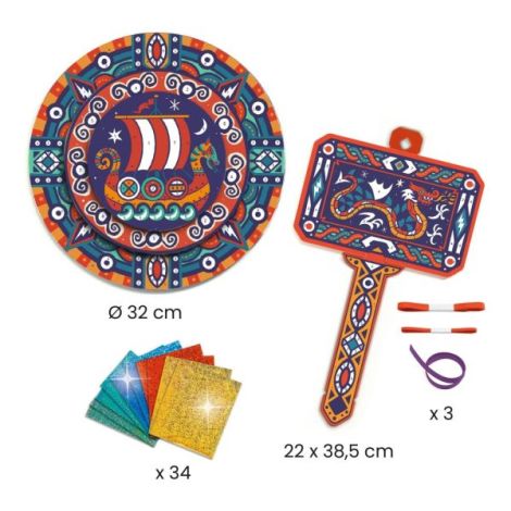 Joc creativ DIY Ca un viking, Djeco - poza 5