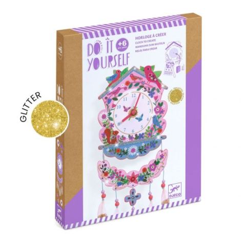Joc creativ DIY Ceas de perete, Djeco - poza 1