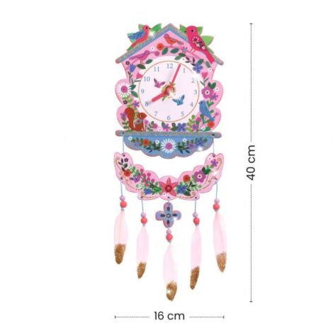 Joc creativ DIY Ceas de perete, Djeco - poza 3