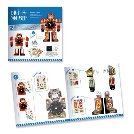 Joc creativ DIY Ceasul robot, Djeco - poza 5