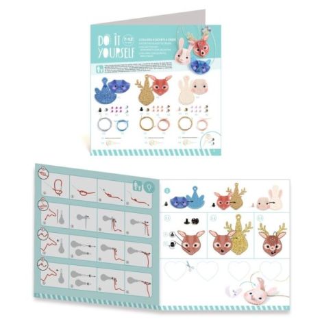 Joc creativ DIY Coliere secrete, Djeco - poza 2