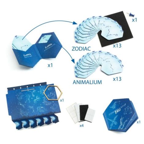 Joc creativ DIY Constelatii, Djeco - poza 2